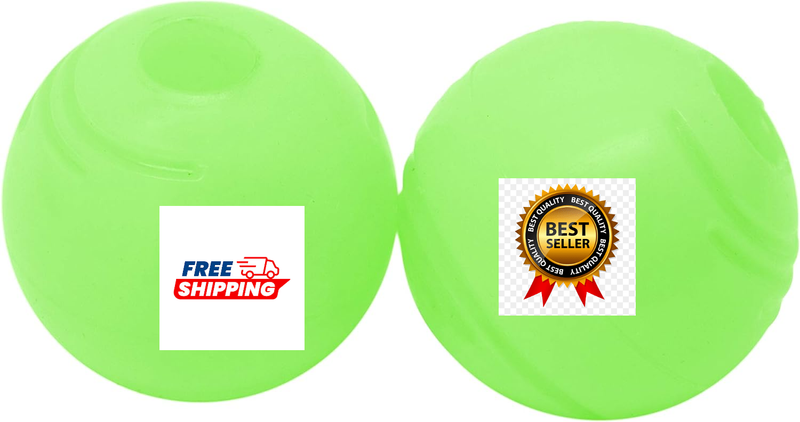 Dog Fetch Ball Play Toy, Glow In The Dark Night Light Fit In Medium Chuckit 2 PK