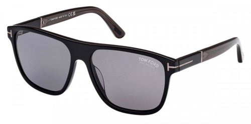 Pre-owned Tom Ford Authentic  Sunglasses Frances Ft 1081-01d Black W/ Smoke Lens 58mm In Gray