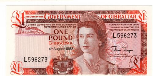 Gibraltar 1988 1 Pound Uncirculated Banknote Pick 20 Bargain Bin