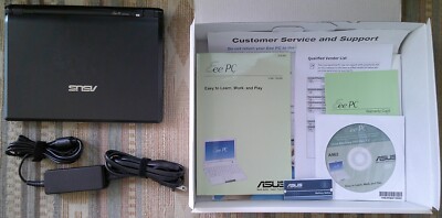 Asus Eee PC 900 Black Laptop 8.9'' 2GB RAM 4GB SSD Linux