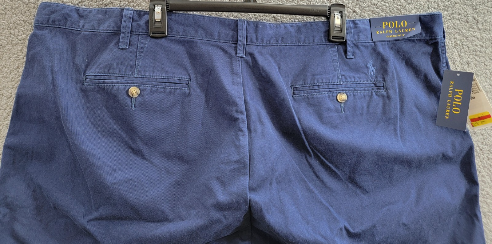 Polo Ralph Lauren Big & Tall Classic-Fit Chino Shorts Men's 48B Newport Navy - Picture 13 of 18
