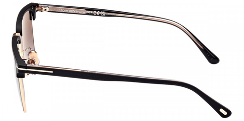 Pre-owned Tom Ford Authentic  Sven Sunglasses Ft0997-h-02d Black W/ Gray Lens 55mmnew