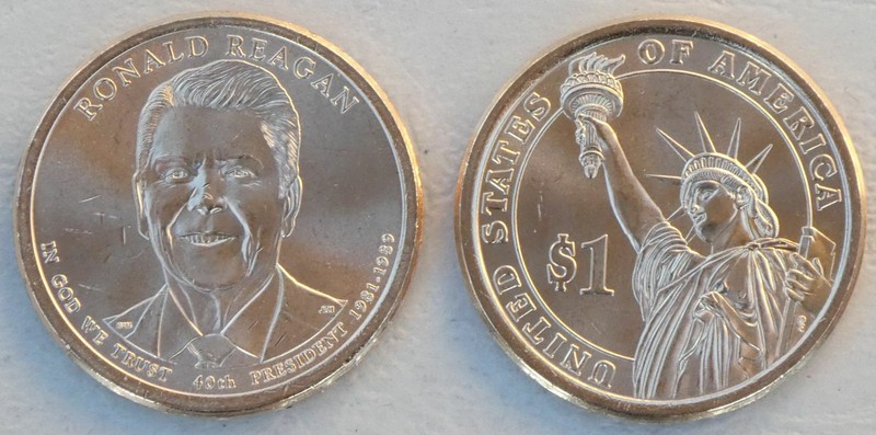 Usa PrÃ¤Sidentendollar 2016 Ronald Reagan D Unz.