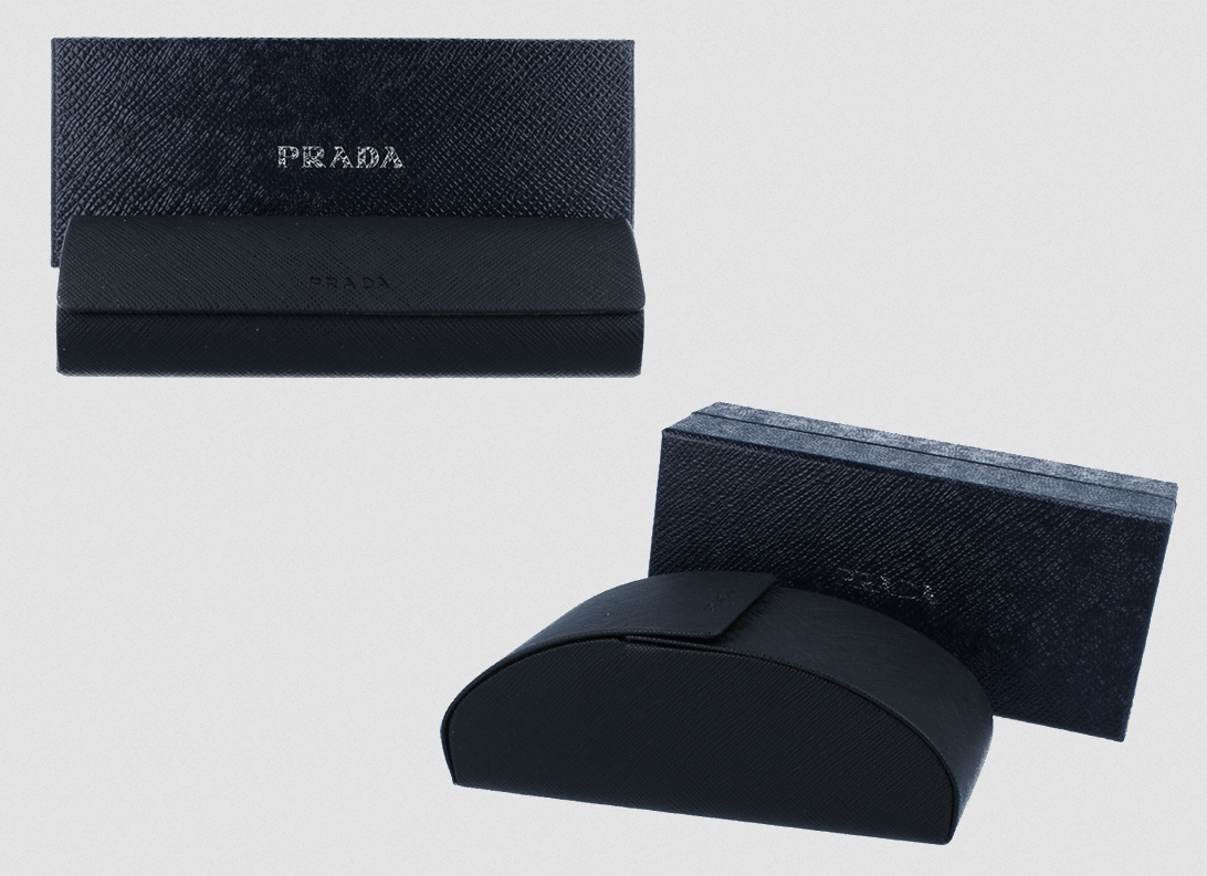 Pre-owned Prada Brand 2024  Women Sunglasses Pr 22zs 15s-5z1 Authentic Italy Frame Case In Gray
