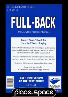 UPC 603259000823 product image for 50 X Silver Gold Size Full Back Comic Backing Boards (supply586) | upcitemdb.com