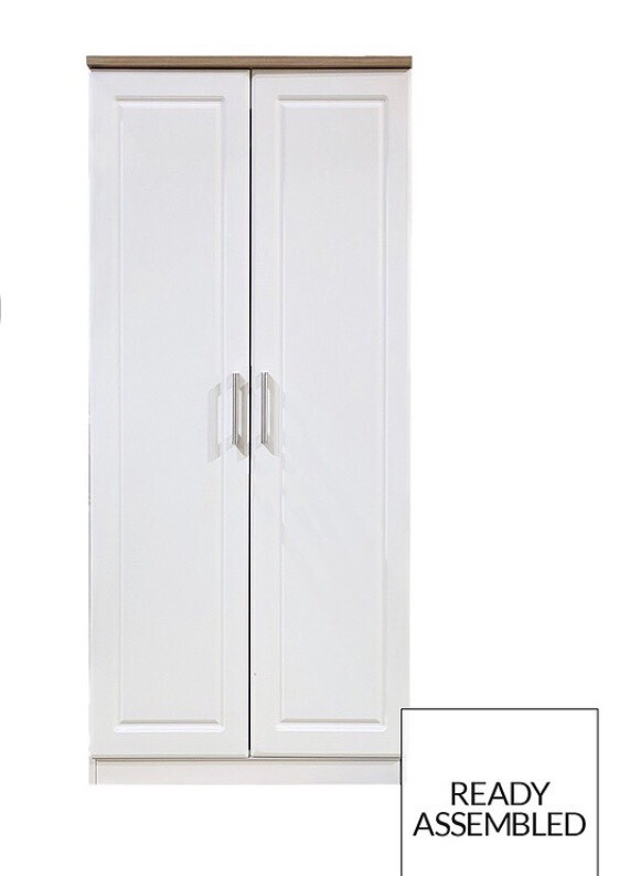 Swift Regent Ready Assembled white and oak effect 2 Door double
