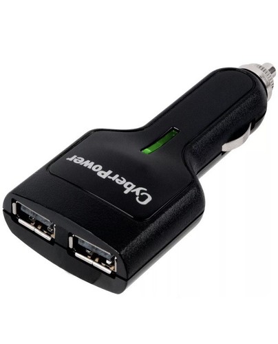 CyberPower TRDC2A2USB Travel Charger 2.1A USB Port DC Auto Power Plug NEW/SEALED