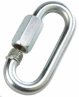 Steel 3/8 QUICK LINK Zinc Plated OVAL Connector 1900 lb PEERLESS CHAIN 4721438