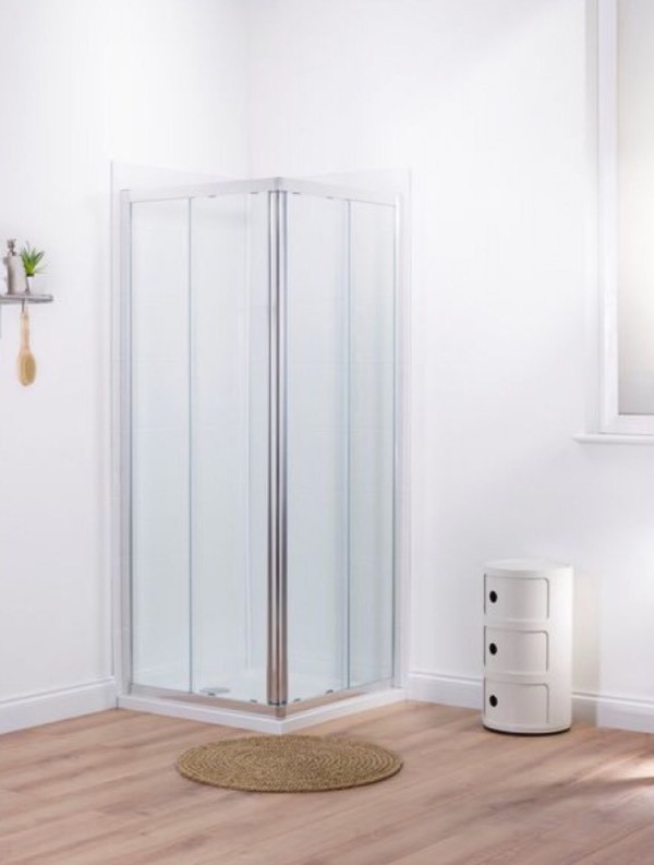 Mira 900x900 shower enclosure cubicle and tray in Porthcawl, Bridgend