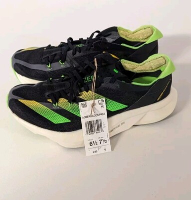 Adidas Adizero Adios Pro 3 Core Black Solar Green