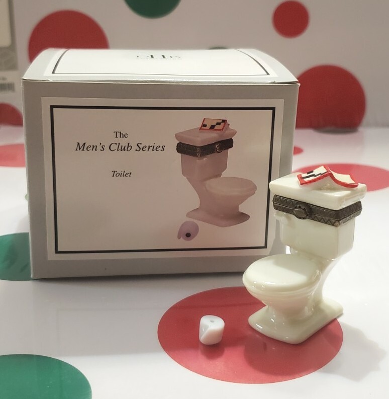Toilet PHB Porcelain Hinged Box w/Roll of Toilet Paper Midwest