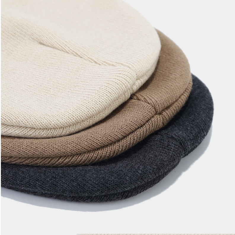Beanie Hat Cap Solid Plain Knit Ski Skully Cuff Winter Warm Slouchy Men Women CF