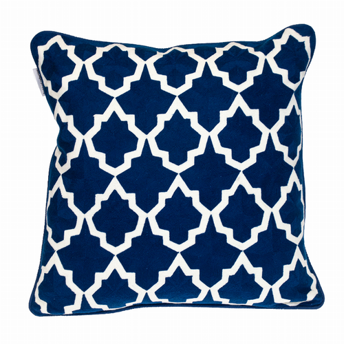 Подушка Parkland Collection Transitional Geometric Blue квадратная 20 x 20 дюймов Blue8