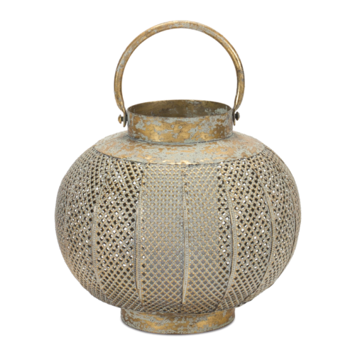 Потертый перфорированный металлический фонарь 8.5D TopD-S000216B002644P000963V001