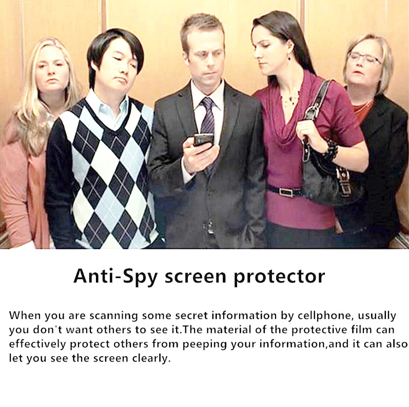 3 Pack For iPhone 14 13 12 11 Pro Max X Privacy Tempered Glass Screen Protector