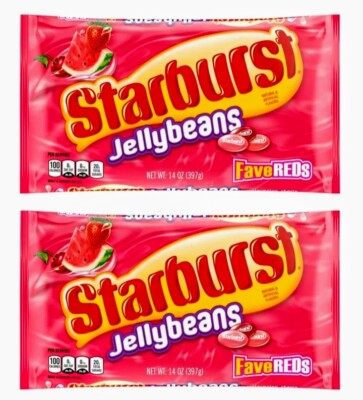 Star Burst Jelly Beans - Fave Reds - 2 Pack - Seasonal/Limited