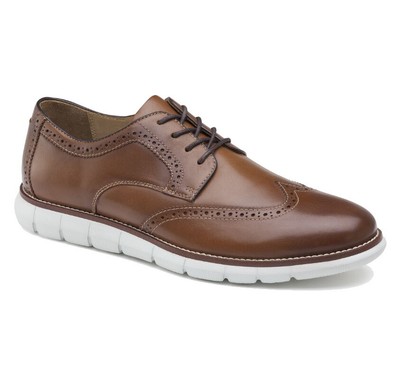 

Мужская повседневная кожаная обувь Johnston - Murphy Holden Wingtip - новинка, Tan, Holden Wingtip