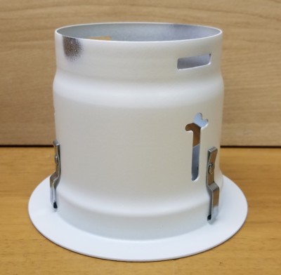 Lightolier 8A414 Recessed Downlighting Clear Alzak Cone Reflector Trim