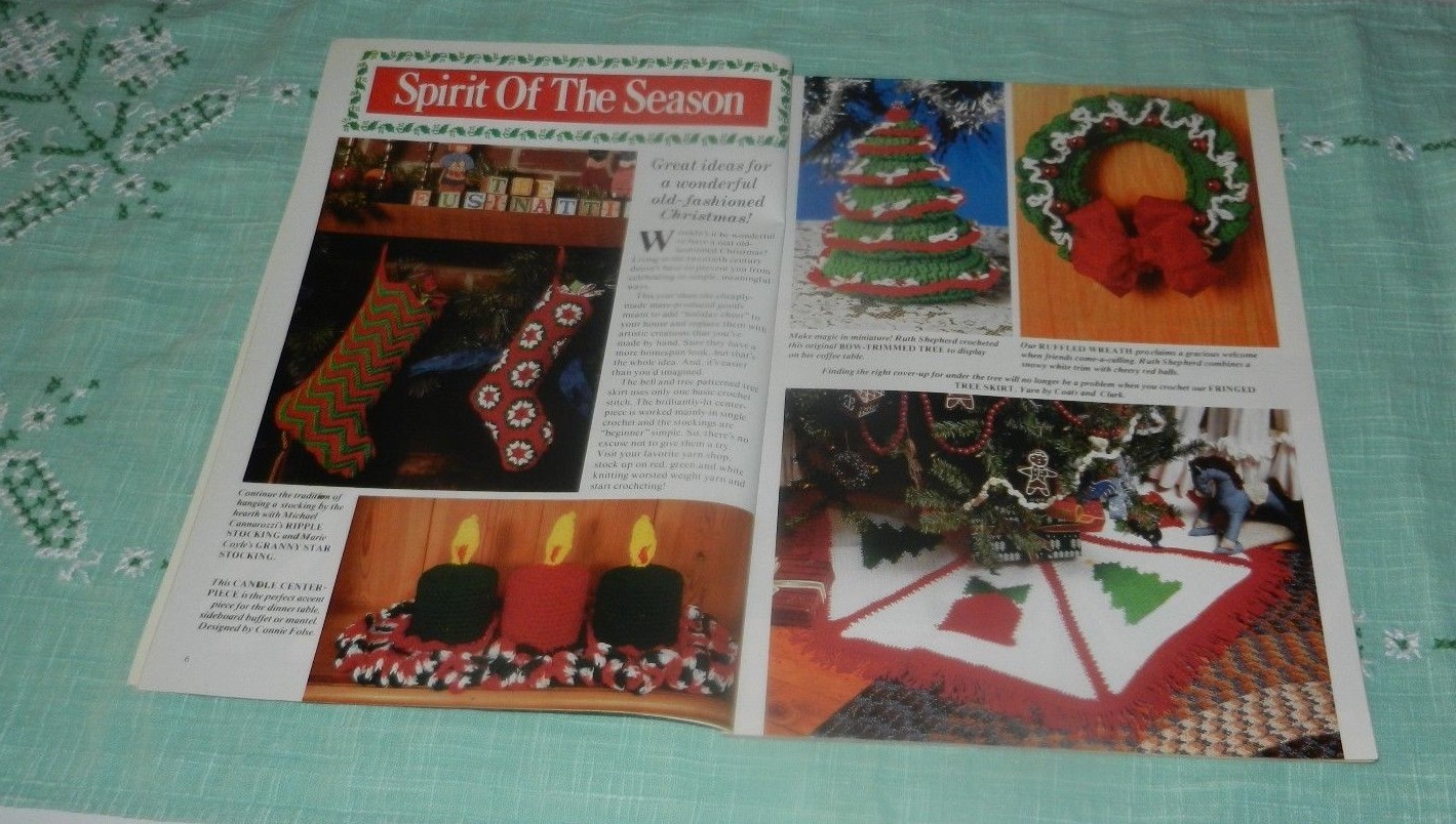 Christmas Crochet 1991 Pattern Magazine