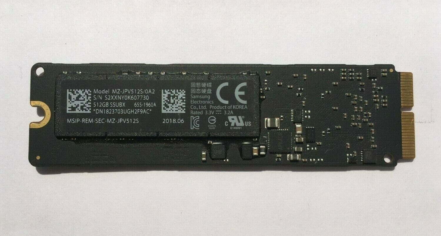 Apple/Samsung 512GB Flash SSD MZ-JPV512S/0A2 2013-2015 Mac Apple/Samsung 512GB Flash SSD MZ-JPV512S/0A2 2013-2015 Mac
