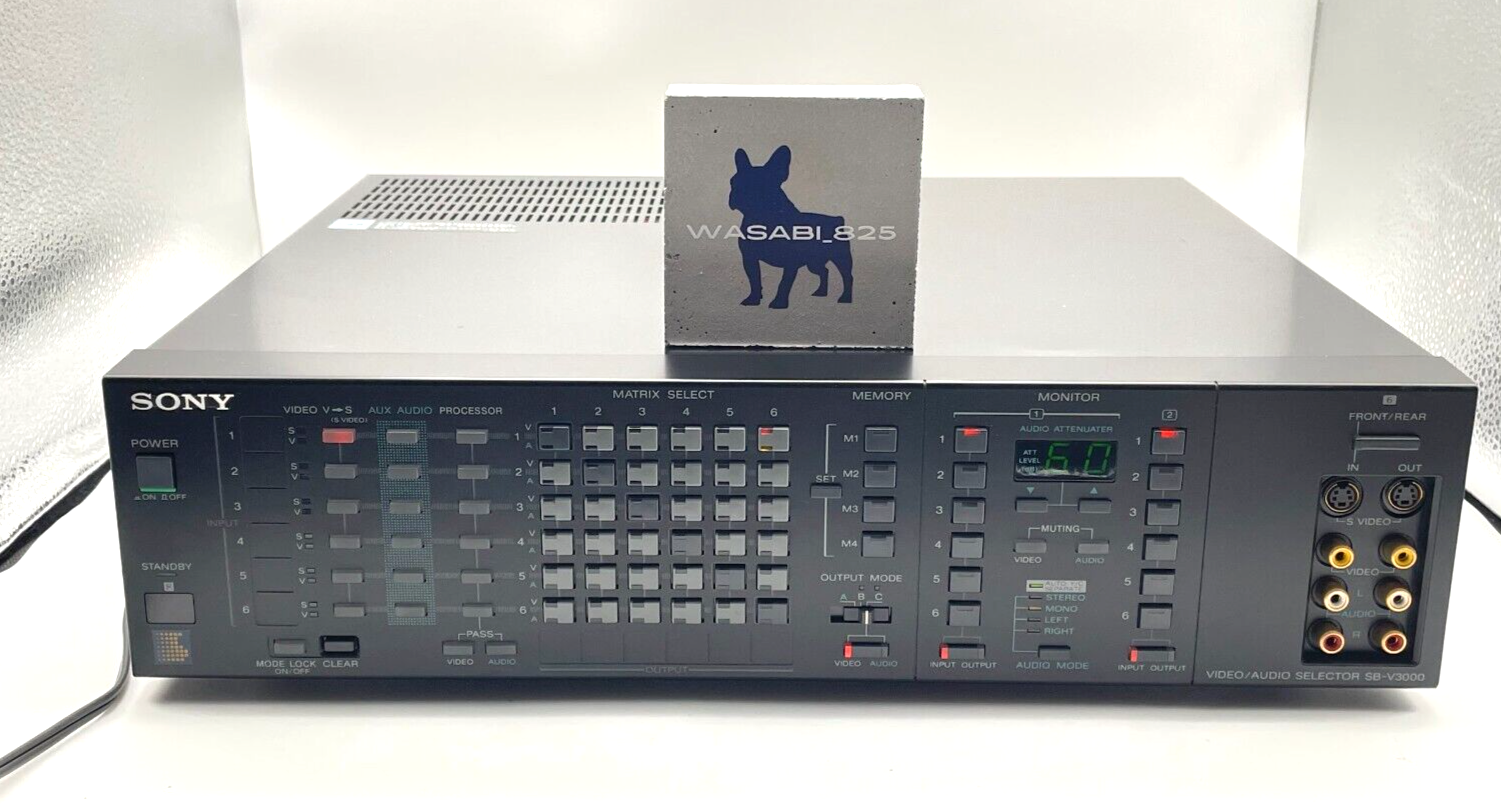 SONY ビデオ オーディオ セレクター SB-V3000【美品】 Sony SB-V3000 AV System Selector Video Audio Stereo 100V