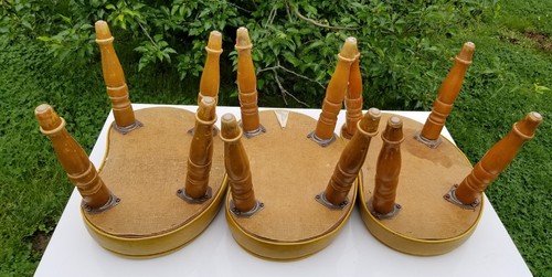 Lot of Three Vintage Babcock Phillips Mid Century Rest Ottoman Footstools