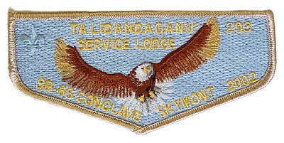 Lodge 293 Talidandaganu' S35 2002 SR-6S Conclave Host Pocket Flap  OA  BSA