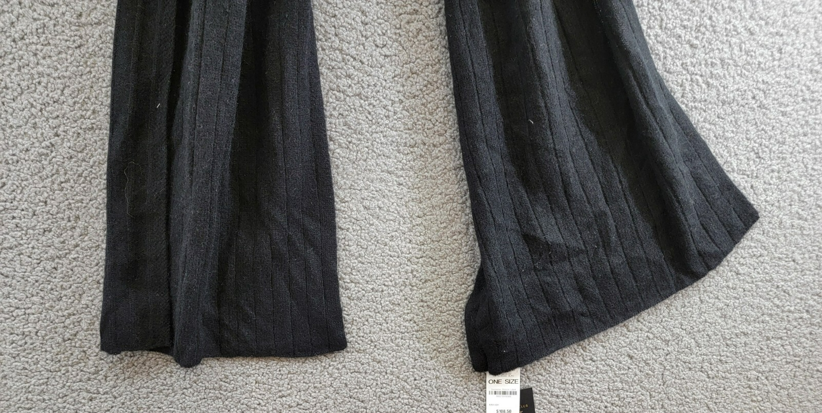 Charter Club Ribbed 100% Cashmere Scarf Women's One Size Classic Black - Picture 11 of 13
