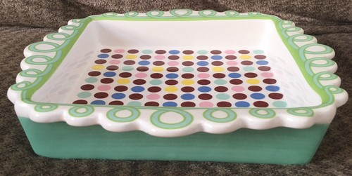 GORHAM MERRY GO ROUND Polly Put the Kettle On NAPKIN HOLDER 7.5x7.5”