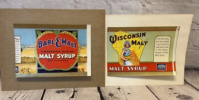 Vintage Malt Syrup Bales Set Of 2 Wisconsin Barl E