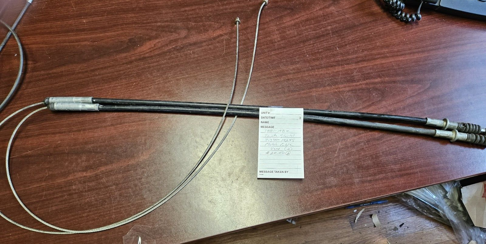 Toyota Starlet Clutch Cable ('81-'82) 31340-19245 (Sold
