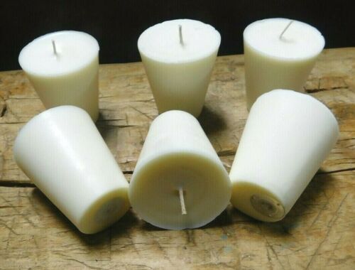6 Replacement Sugar Mold Candles Holder Primitive Fit in TIN CUP Votives Candle 