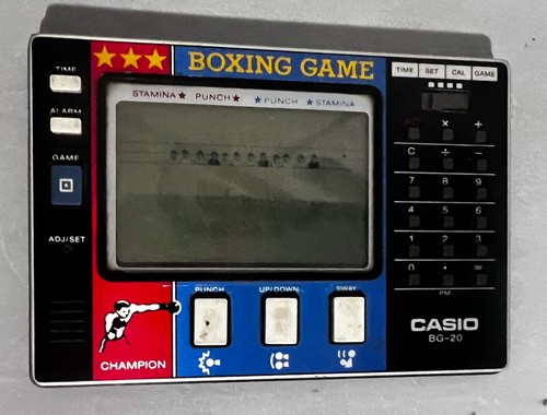 【新品未使用】カシオ　ボクシングゲーム　BG-20 レトロ　LCD Casio BG 20 - Boxing Game, and Calculator - alarm - vintage