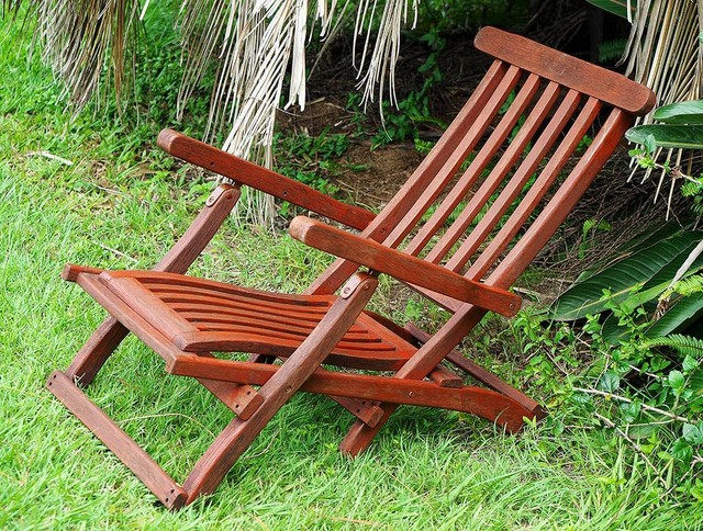 Teak Folding Deck Chair Restored with decking / furniture ...