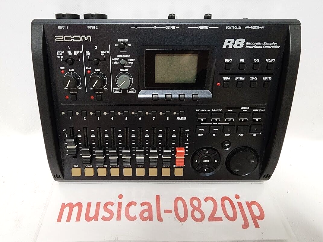 R8 ZOOM Recorder　Sampler Zoom R8 Multitrack Digital Recorder 8-track MTR Sampler