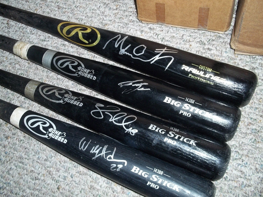 Jake Bauers Autographed Baseball Bat - Tampa Bay Rays