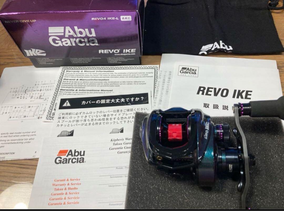 リール AbuGarcia REVO IKE 6.6:1 Abu Garcia Revo IKE-L 6.6:1 Left Baitcasting Reel Used with