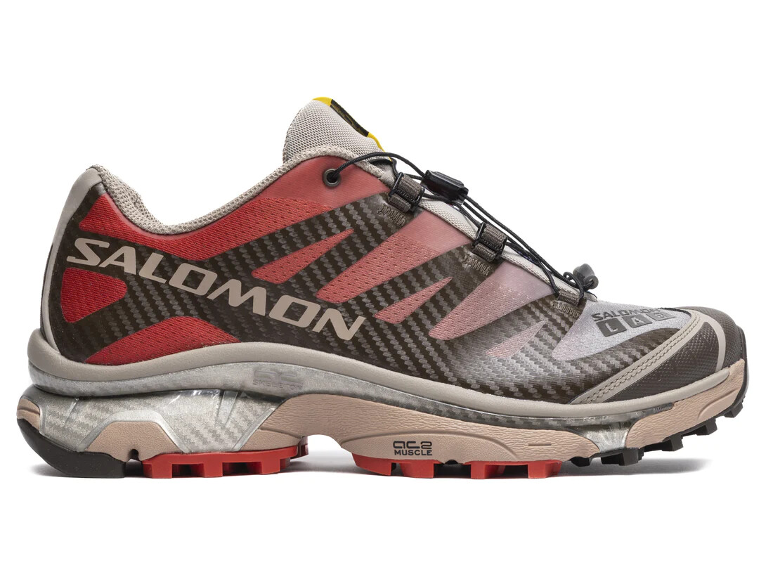 Salomon XT-4 OG Red Grey Tech Lab Походные кроссовки Ретро L47299500 Мужские размеры