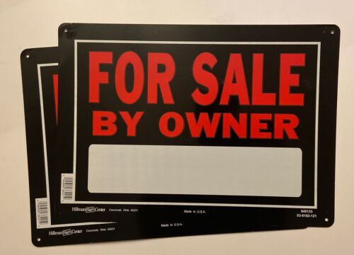 For Sale By Owner Signage Red Fluorescent Ink 10 X 14 ** Lot o...