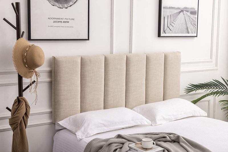 Upholstered Headboard Queen Foldable Headboard for Queen Size Bed Adjustable Hei