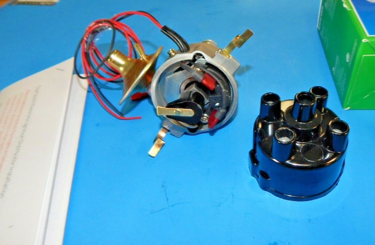 New Electronic Ignition Distributor Sport Coil & Wires MGA MGB Negative Ground