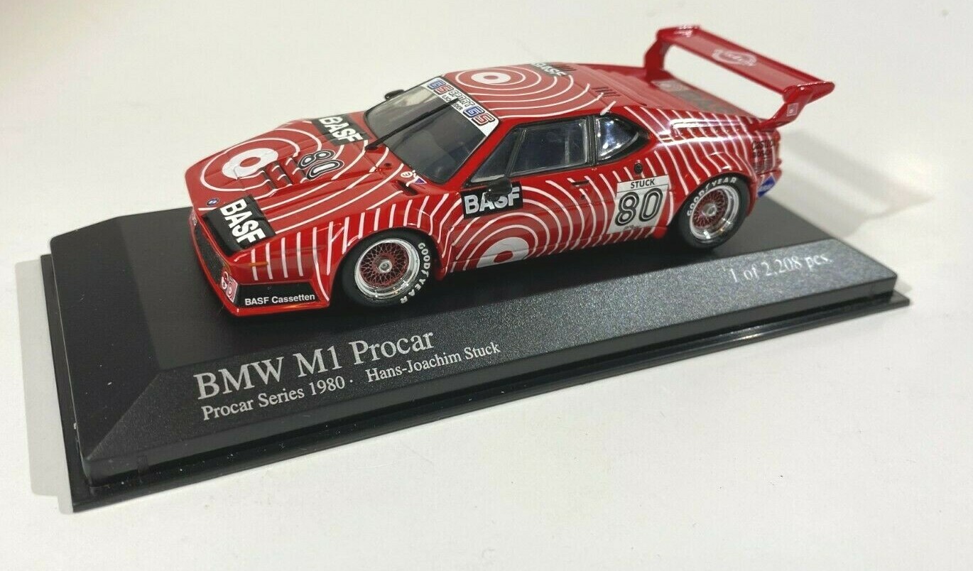 1980 BMW M1 Procar, Diecast 1:43 Scale, Red 430802590