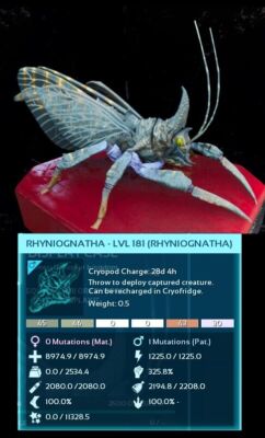 ARK Survival Ascended Colored Rhyniognatha ASA PVE PC/XBOX/PS5