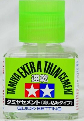 TAMIYA Quick Setting Extra Thin Cement 40ml Plastic Model Glue #87182
