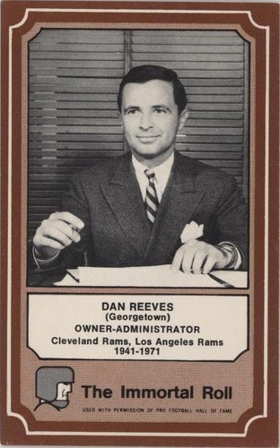 1975 Fleer Team Cloth Patch Stickers Dan Reeves #80