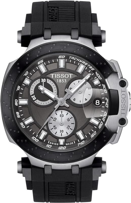 Tissot Mens T-race Chrono Quartz Stainless Steel Casual Watch Black T11541727061