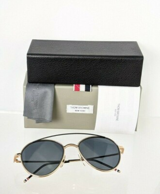 Pre-owned Dita Brand Authentic Thom Browne Sunglasses Tbs 109-a-t Gold Black Tb109 Frame In Gray