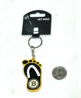 NHL Boston Bruins Sandal Shower Shoe Type Keychain Rubber Causeway St  FREESHIP
