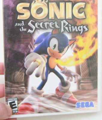Sonic And The Secret Rings Hedgehog Nintendo Wii Video Game With Manual BB72