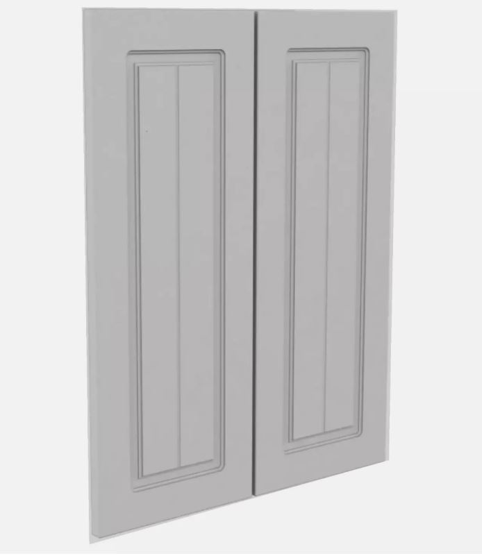 Homebase Country Shaker Kitchen Corner Wall Door Pair W275mm, Grey
